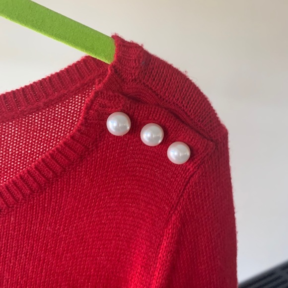 Vineyard Vines Red Wool Blend Crewneck - Picture 3 of 5